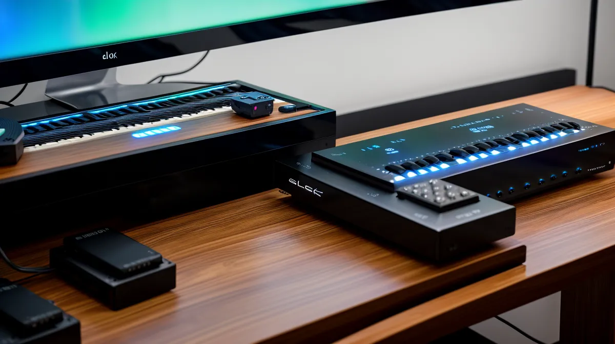 Audio-Interface für Digitalpianos: Kaufberatung fürs Online-Kurs-Setup mit sichtbaren Anschlüssen