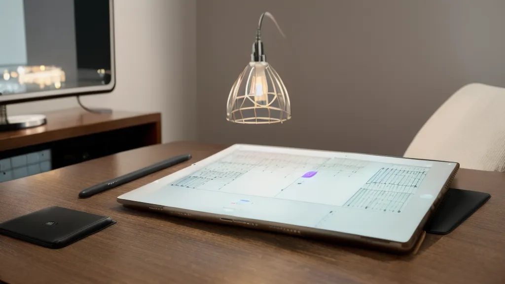 Didaktik-Check am Keyboard: iPad mit digitalen Noten auf dem Notenständer für den Online-Klavierkurs
