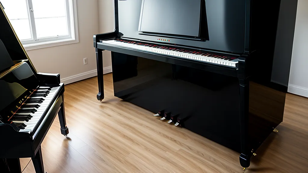 Geld-zurück-Garantie beim Online-Klavierkurs: Digitalpiano im abendlichen Homeoffice