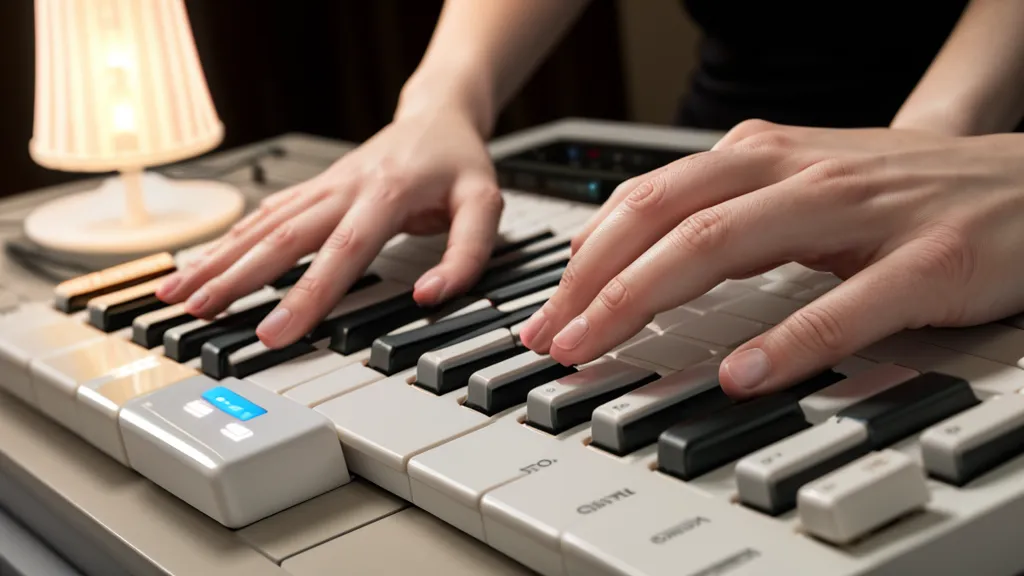 Hände auf der Klaviatur beim Üben nach dem RS-Piano-Akademie Lehrplan – Klavier-Didaktik für Erwachsene